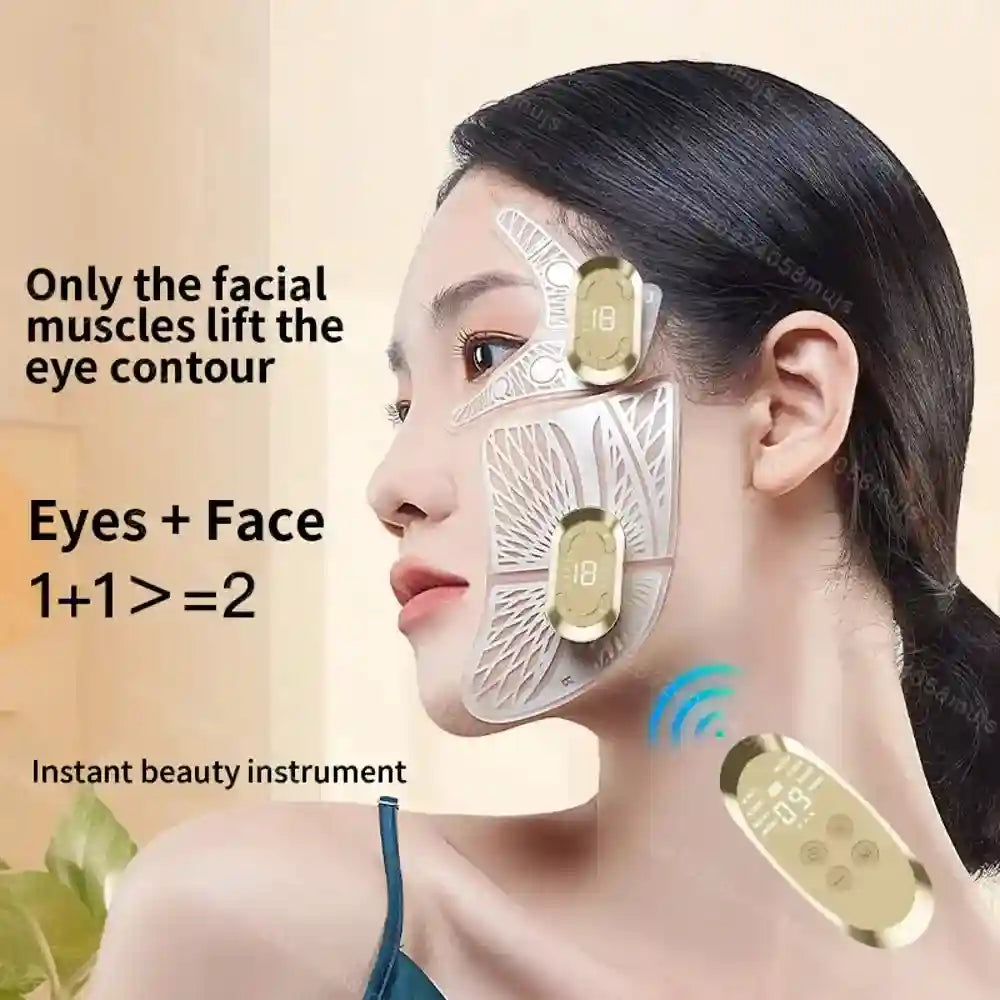 Microcurrent Eye Massager for Facial Lifting and Dark Circles Eye Massage Instrument Tidesmit