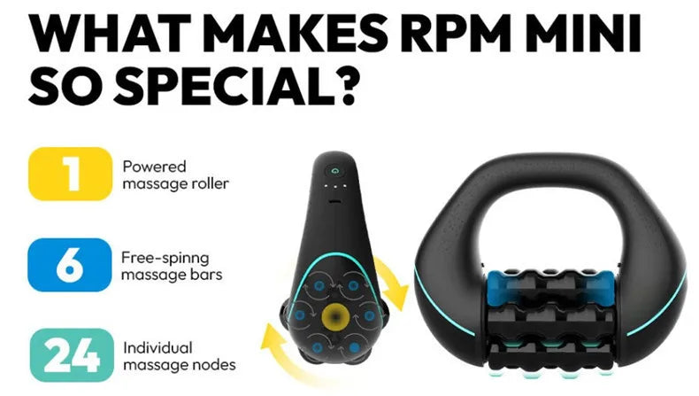 Mini Percussive Massager - Portable Muscle Recovery Tool (Type-C) Relaxation Treatment Tidesmit