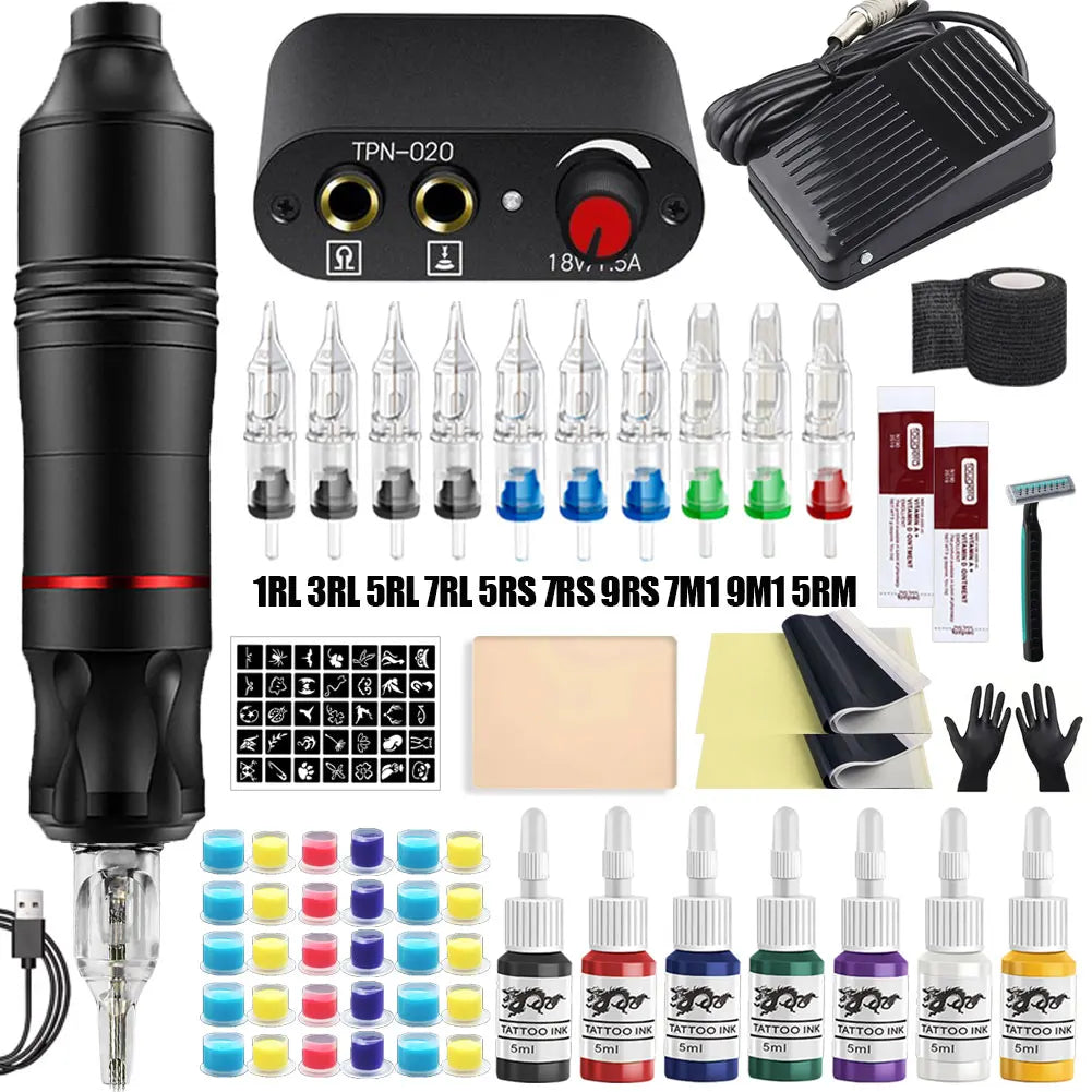 Fascia Gun Percussive Therapy Massager for Deep Tissue Muscle Recovery Fascia Gun 7Ink Pen Kit 1 Tidesmit
