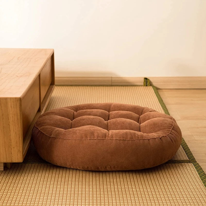 Inyahome Round Cushions Meditation Large Floor Pillow for Kids and Adults Cushion for Floor Seating Yoga Living Room Office