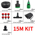Micro Drip Irrigation System Portable 20M Automatic Watering with Adjustable Drippers Misting Watering Kits Garden Hose