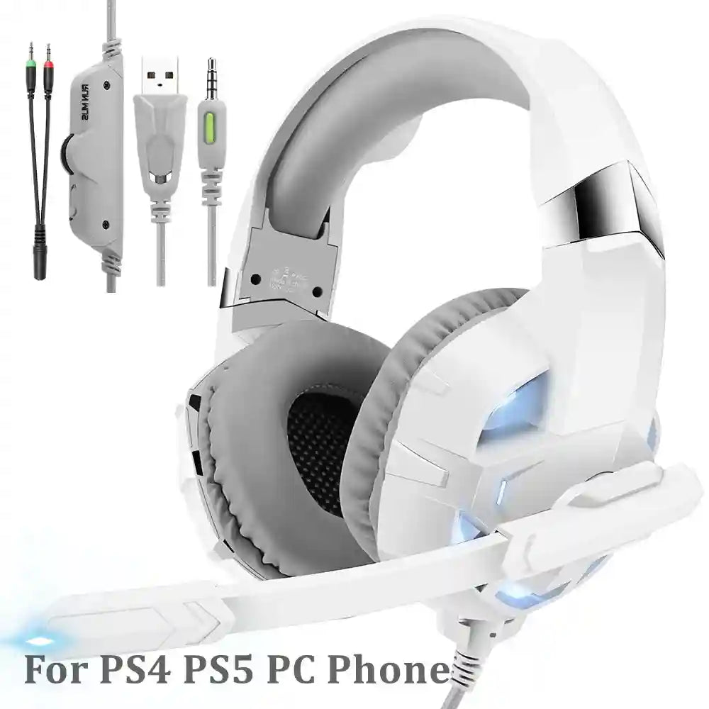 Wired Gaming Headphones with Mic - Over-Ear Noise-Cancelling Headset Tidesmit
