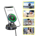 Magnetic Car Phone Holder | Silver 360 Rotation MagSafe Compatible Mount Silver Tidesmit