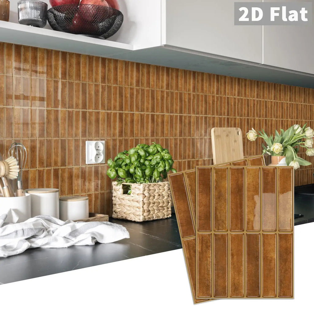 Self-adhesive tile decals, peel-and-stick tile stickers, splash-proof wall decor for kitchens and bathrooms, bedroom decor