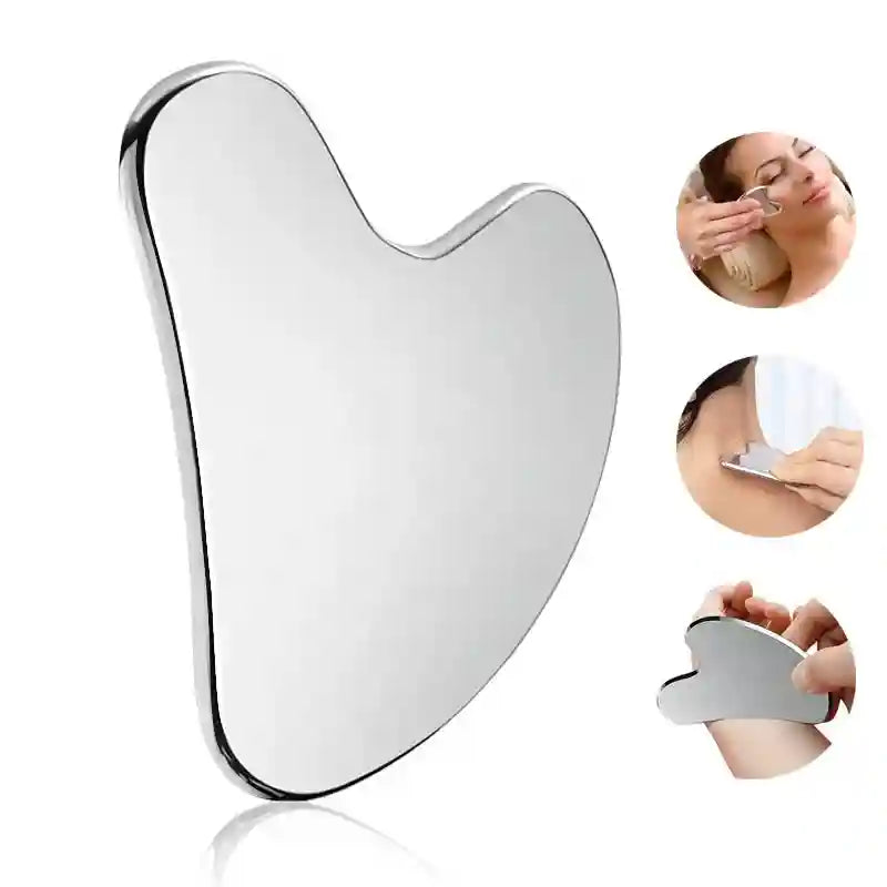 Stainless Steel Gua Sha Tool for Face Lifting and Skin Toning Massage Roller Tidesmit