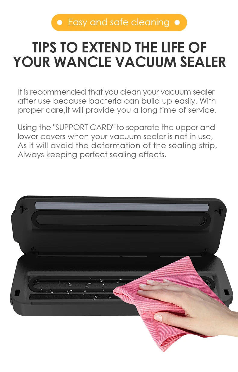 Automatic Food Vacuum Sealer with Preservation Modes Plastic Bag Sealing Machine Food Storage Vacuum Package Machine for Kitchen