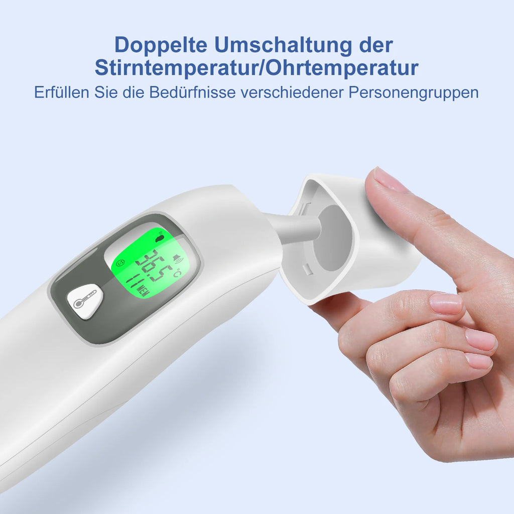 Cofoe Digital Forehead Thermometer Forehead Ear Non-Contact Thermometer Baby/Adult Temperature Measure Digital Thermometer