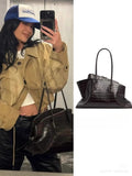 Original Designer Brand Cowhide Single-shoulder Hand-carry Commuter Large-capacity Underarm Tote Bags for Women