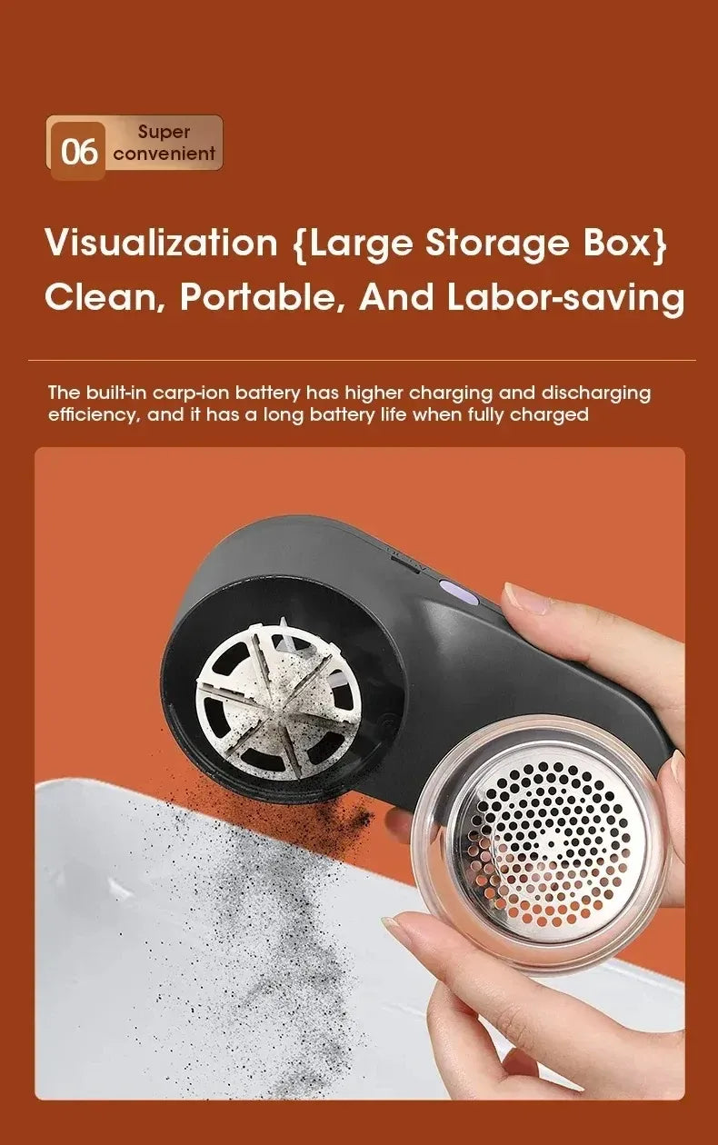 Tidesmit Portable Electric Fabric Shaver with LED Display