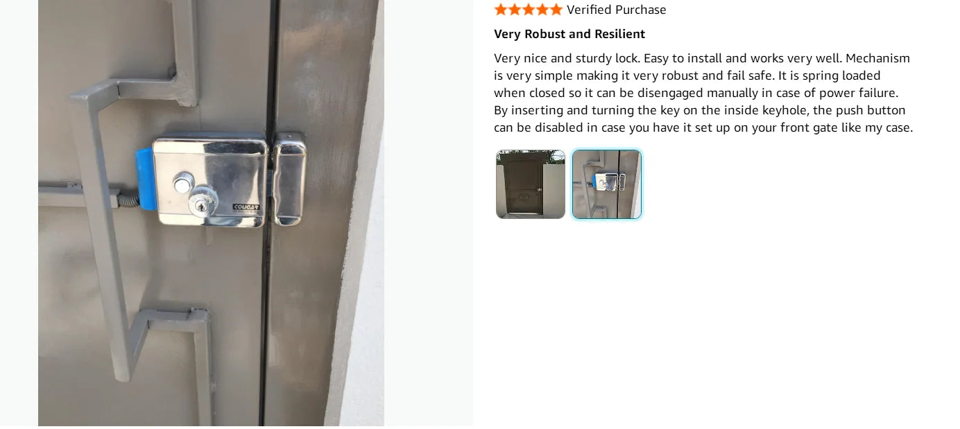 Electric Electronic Door Lock DC 12V Stainless Steel E-lock Support Wooden Glass Metal Door for Video Door Access Control