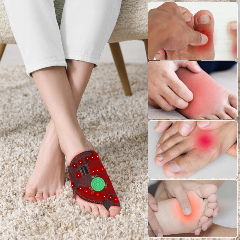 Electric Ankle Massager with Heat and Vibration for Targeted Recovery Relaxation Treatment Tidesmit