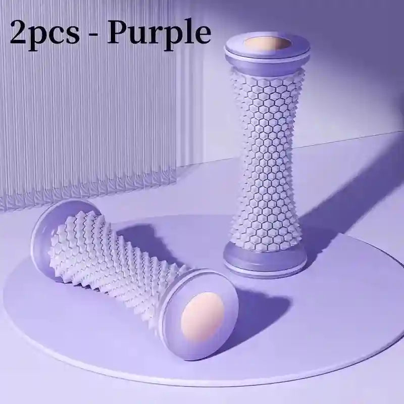 Foot Fascia Roller for Plantar Fasciitis – Durable Deep Tissue Massage Tool Massage Roller 2pcs Purple Tidesmit