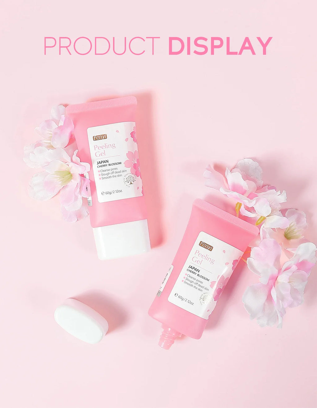 Cherry Blossom Exfoliating Gel - Deep Cleaning & Hydrating Formula 60g Scrubs Treatments Tidesmit