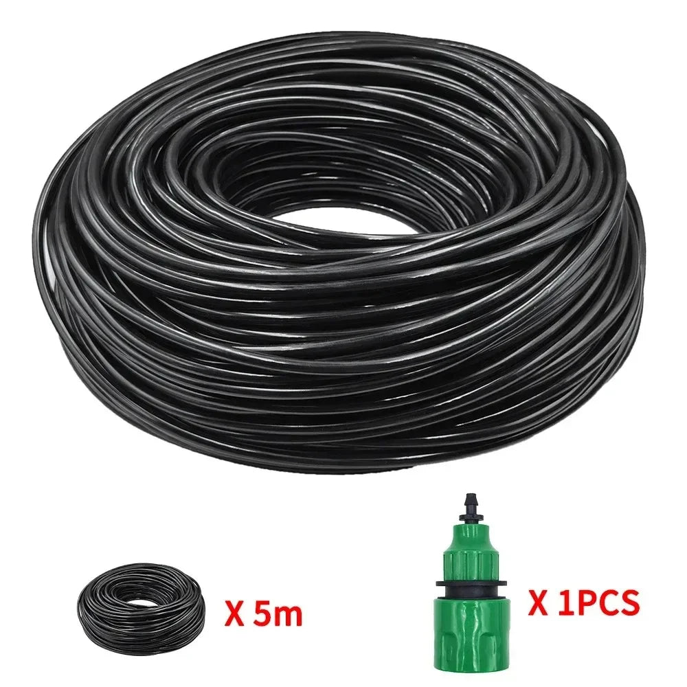 Adjustable Dripper Micro Nozzle Drip Irrigation Accessories PVC Hose DIY Garden Watering System Kit