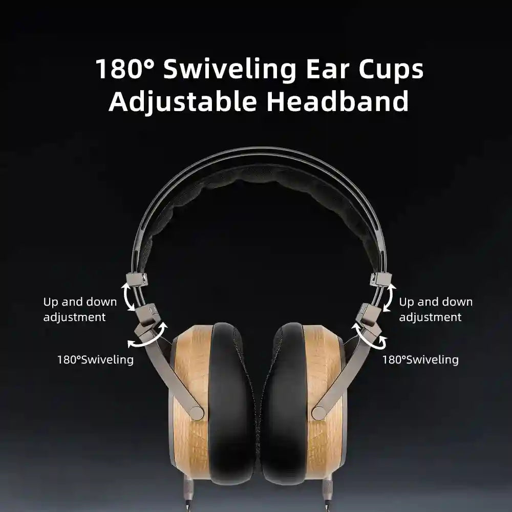 SIVGA P2 Pro Planar Magnetic Headphones | Open Back Walnut Wood Tidesmit