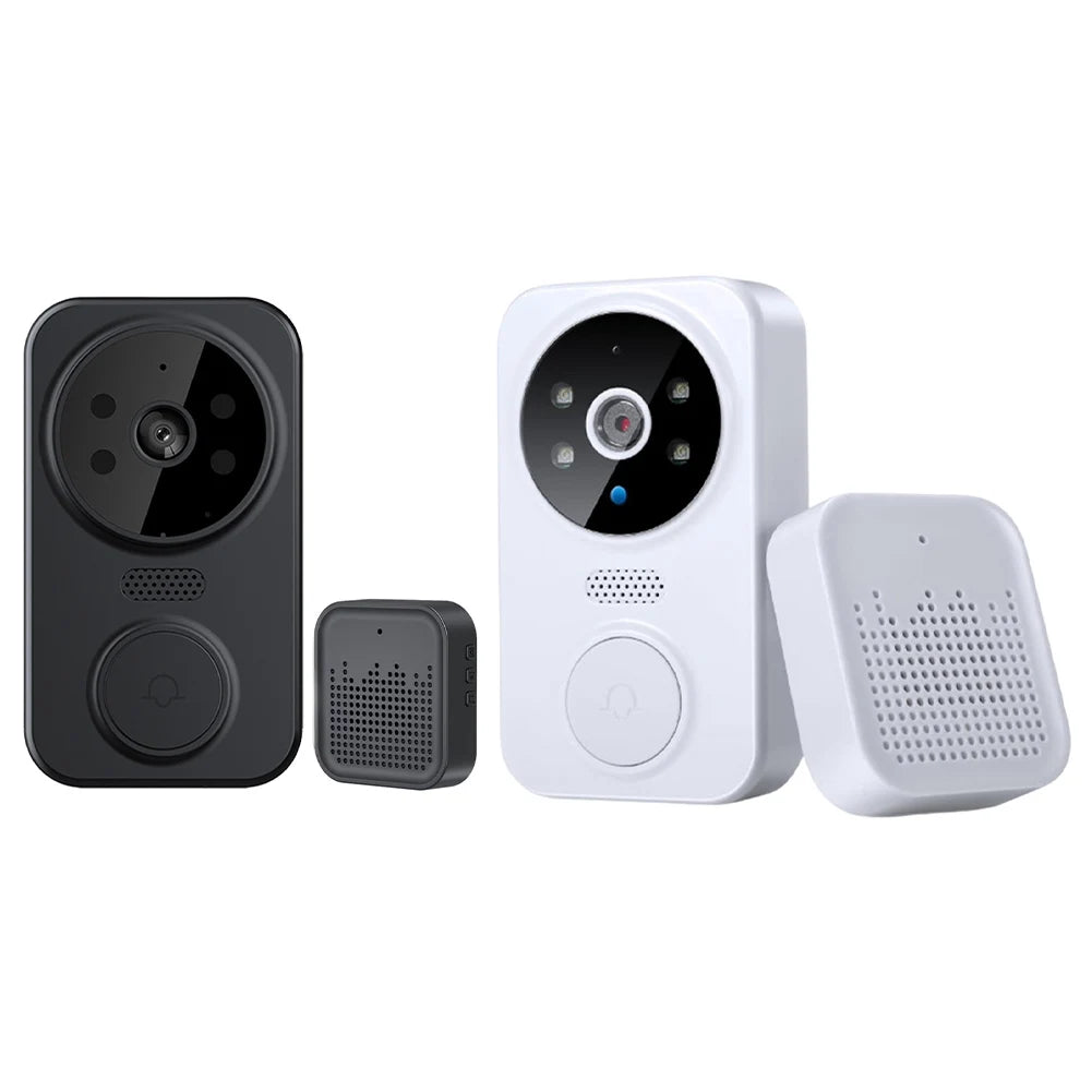 WiFi Smart Audio Doorbell Camera 2-Way Audio Wireless Visual Intercom Doorbell with Remote Monitor Indoor Outdoor Surveillance