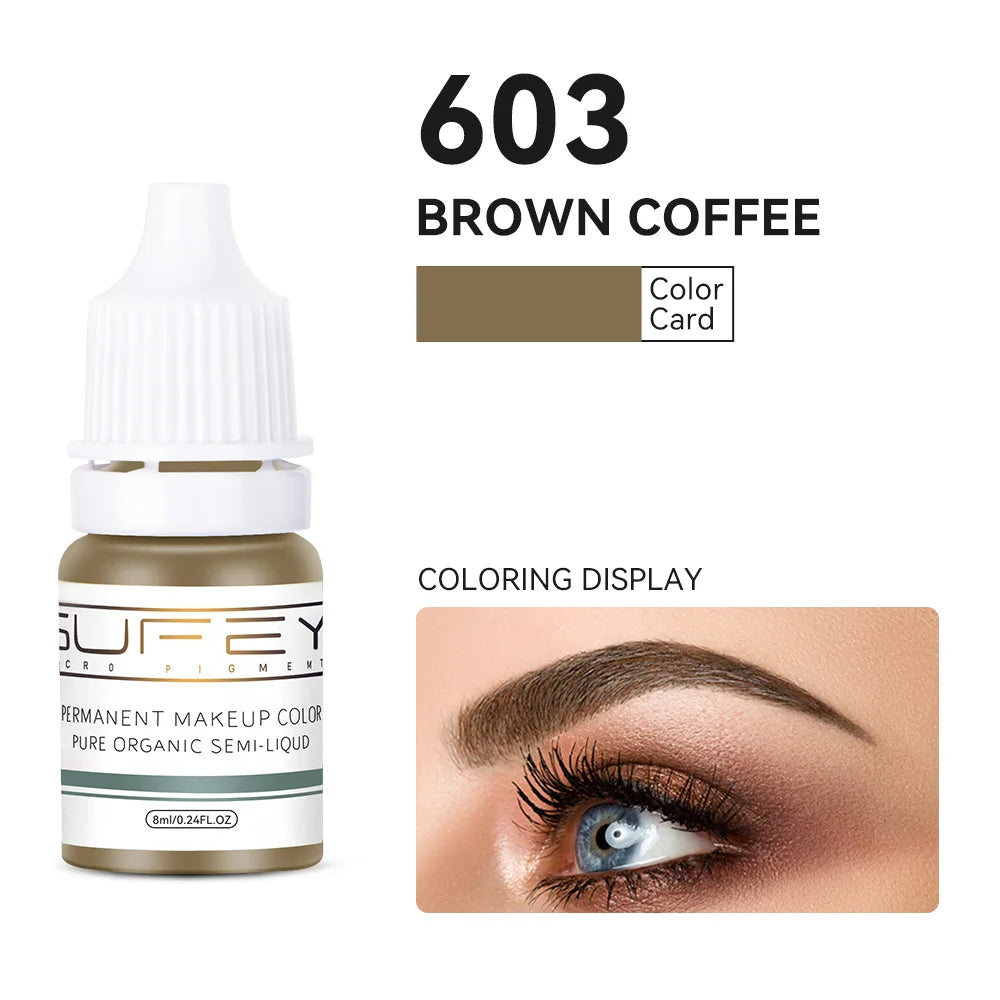 Microblading Pigment 8ml - Professional Permanent Makeup Brow Ink Permanent Makeup Machines Tidesmit