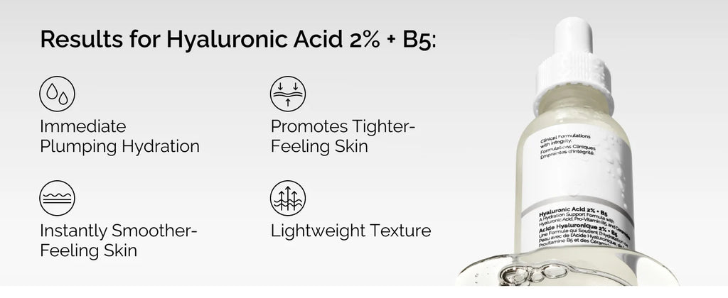 30ml Hyaluronic Acid 2% + B5 & Niacinamide 10% + Zinc 1% Facial Serum Hydrating Skin Care For Smooth Soft Hydrated skincare set
