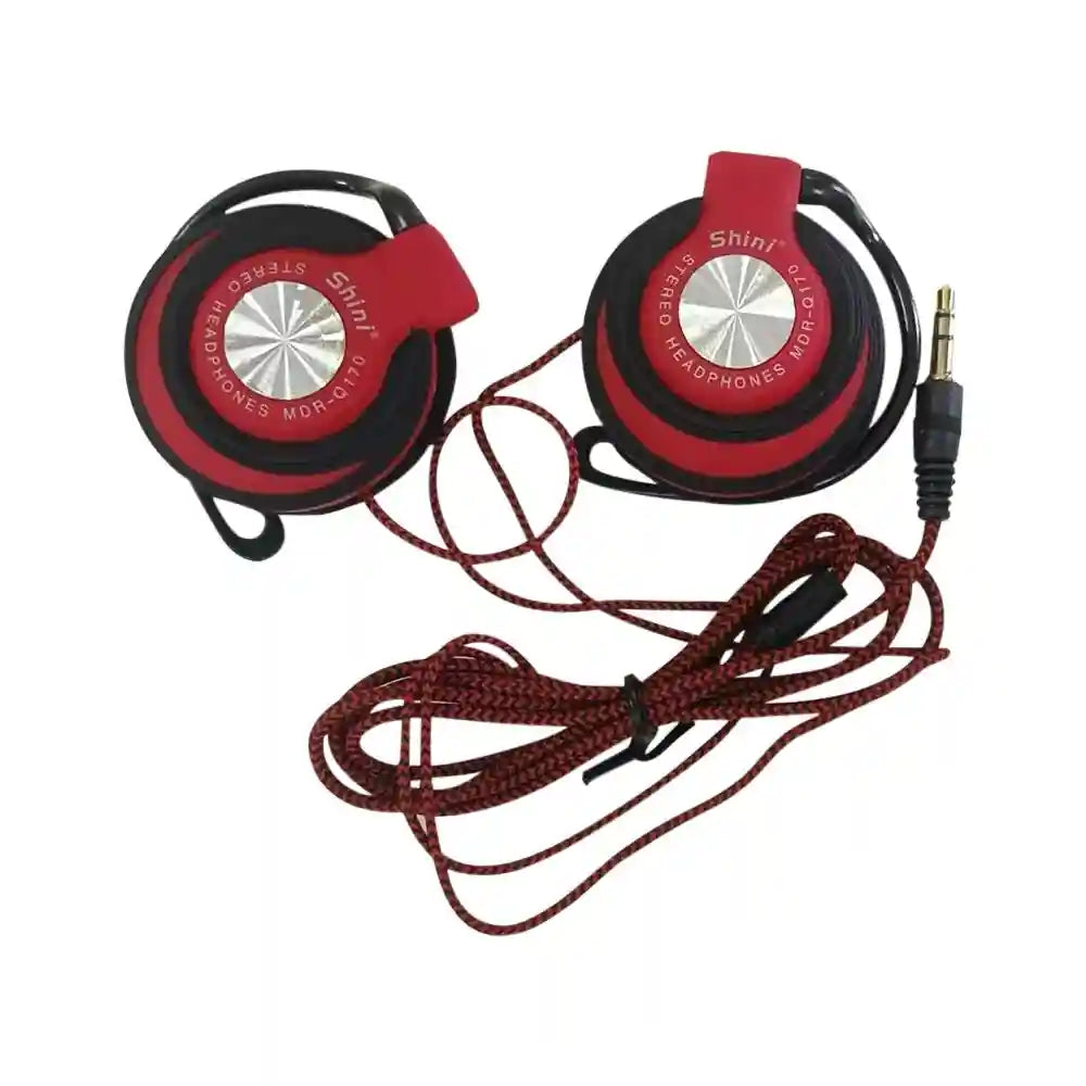 Wired Over-Ear Headphones with Heavy Bass | Tidesmit Studio Monitor Series Red Tidesmit