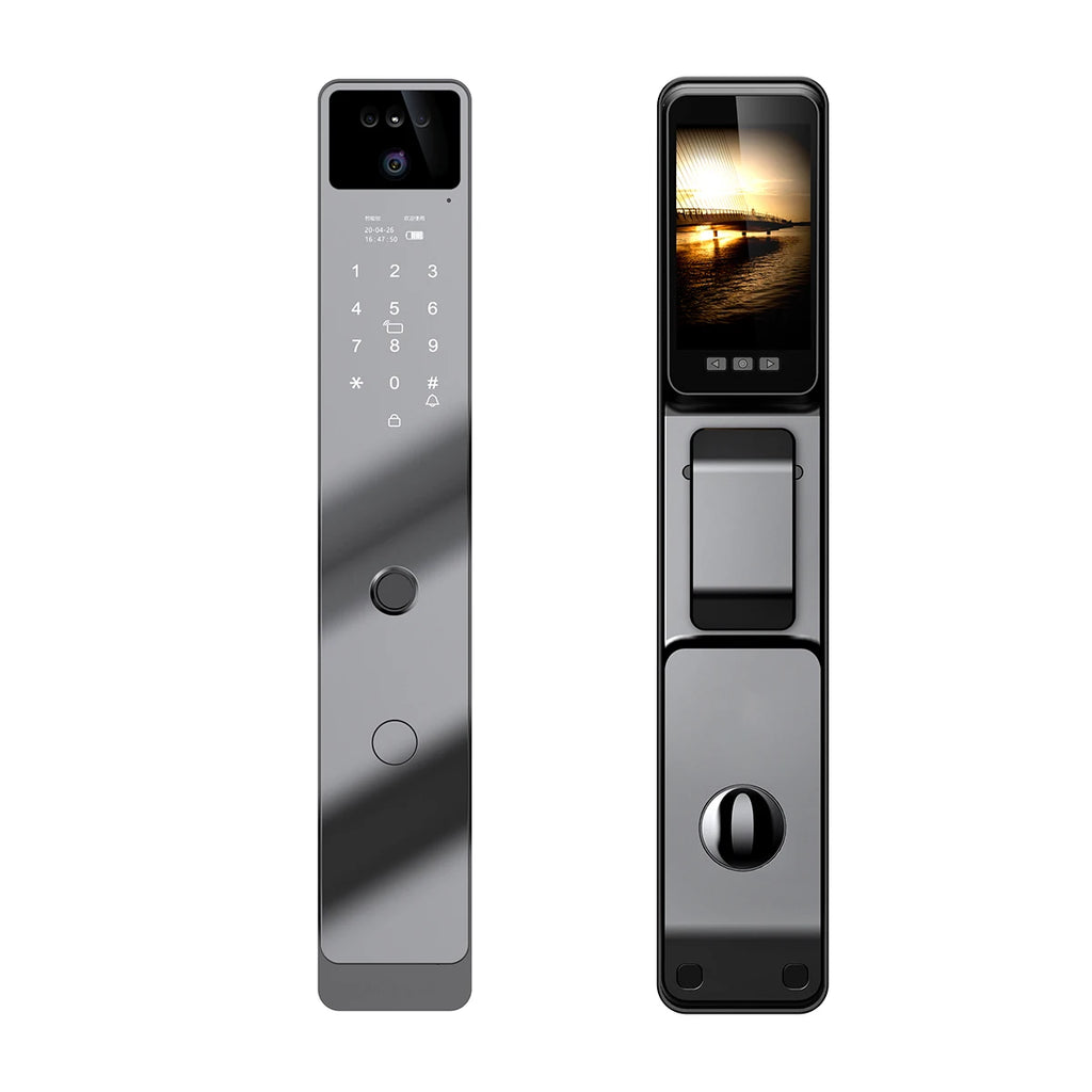Tuya App Smart Lock Household Anti-theft Door Fingerprint Lock With Camera Password Lock Large Door Lock