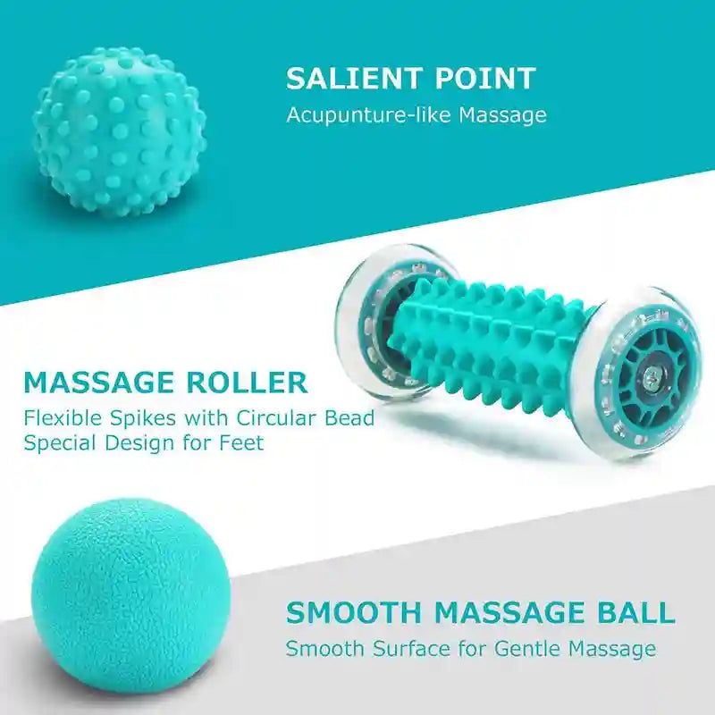 Deep Tissue Massage Roller Ball Kit for Targeted Muscle Pain Relief Massage Roller Tidesmit
