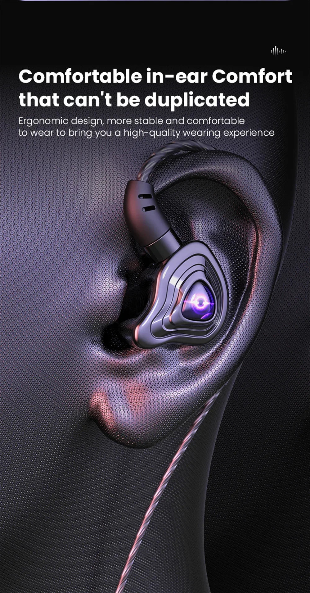 Tidesmit USB-C Wired Earbuds with 9D HiFi Stereo Bass - S16 Series Tidesmit