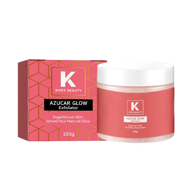 Facial Sugar Scrub Exfoliator | Brightening Natural Skin Polish 100g Scrubs Treatments Tidesmit