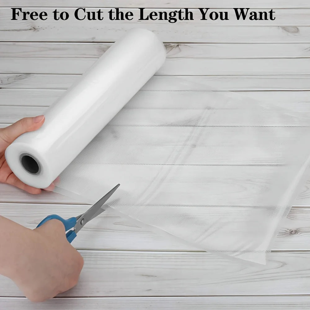 1 Roll 500cm Vacuum Sealer Bags, Food Saver Bags, Household Vacuum Packing Bag, Sous Vide Roll Bags For Food Storage Vacuum