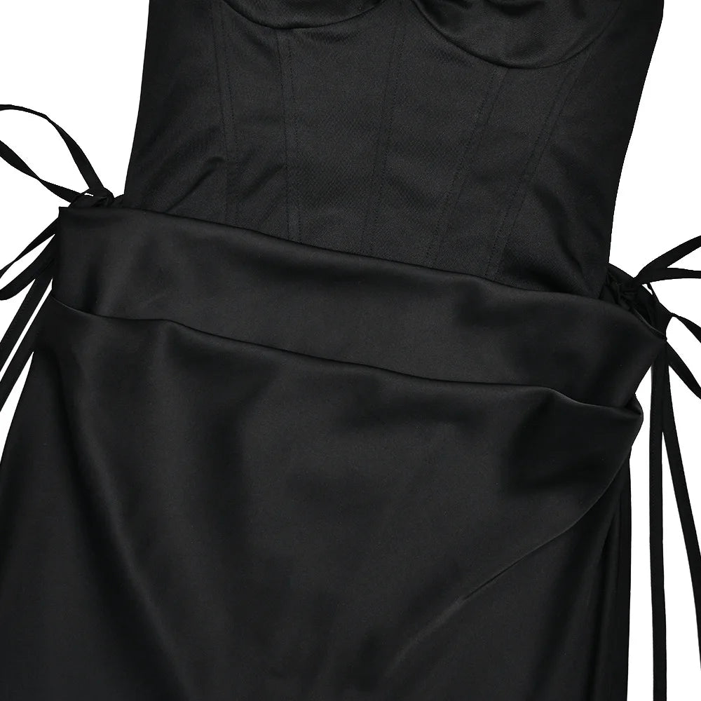 Sexy Off-shoulder Backless Wrap Maxi Dress Women Summer Patchwork Strapless Sleeveless Bodycon Club Party Long Dresses Clothes