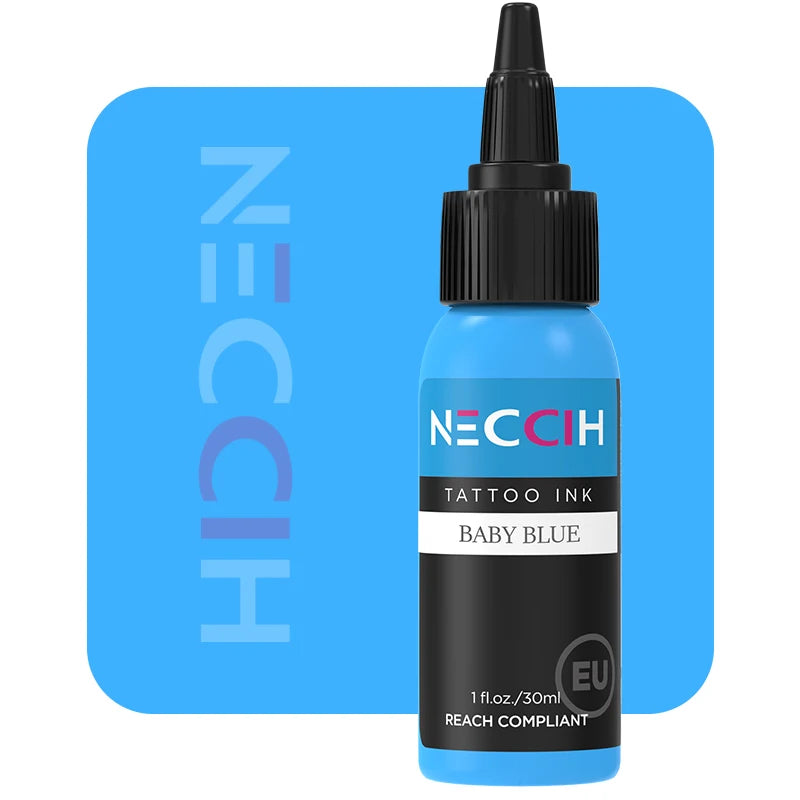 Tattoo Ink Pigment 30ml - Professional PMU Semi-Permanent Set Permanent Makeup Machines Baby blue Tidesmit