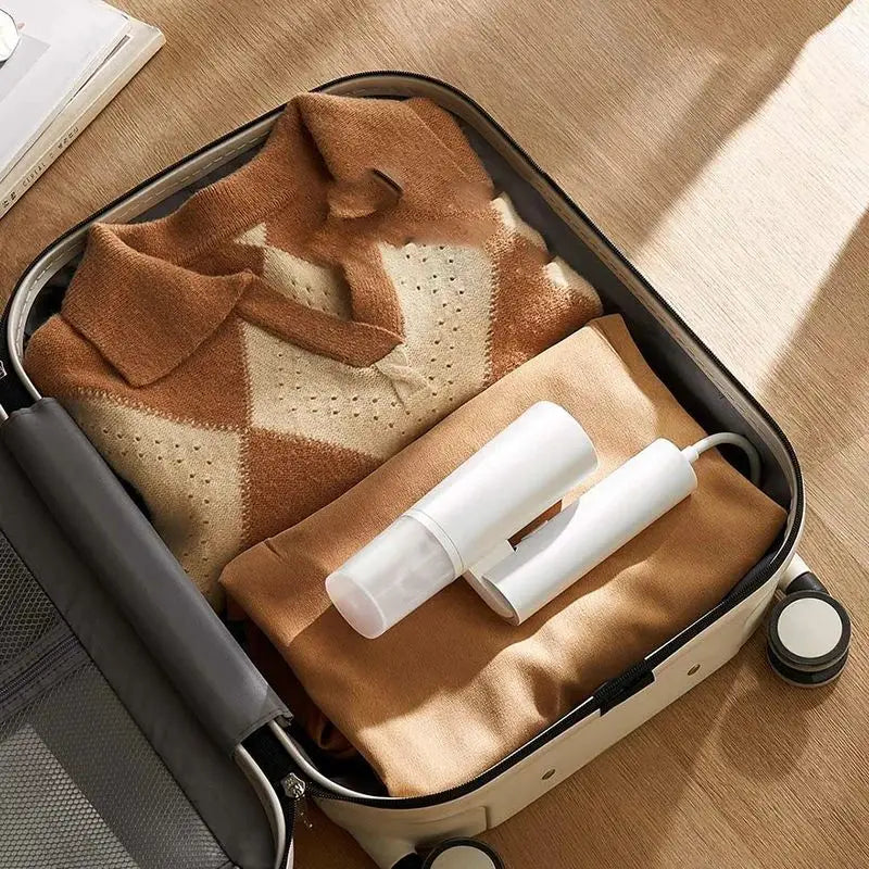Tidesmit MIJIA Handheld Garment Steamer 2 showing portable foldable design for efficient garment and mite removal