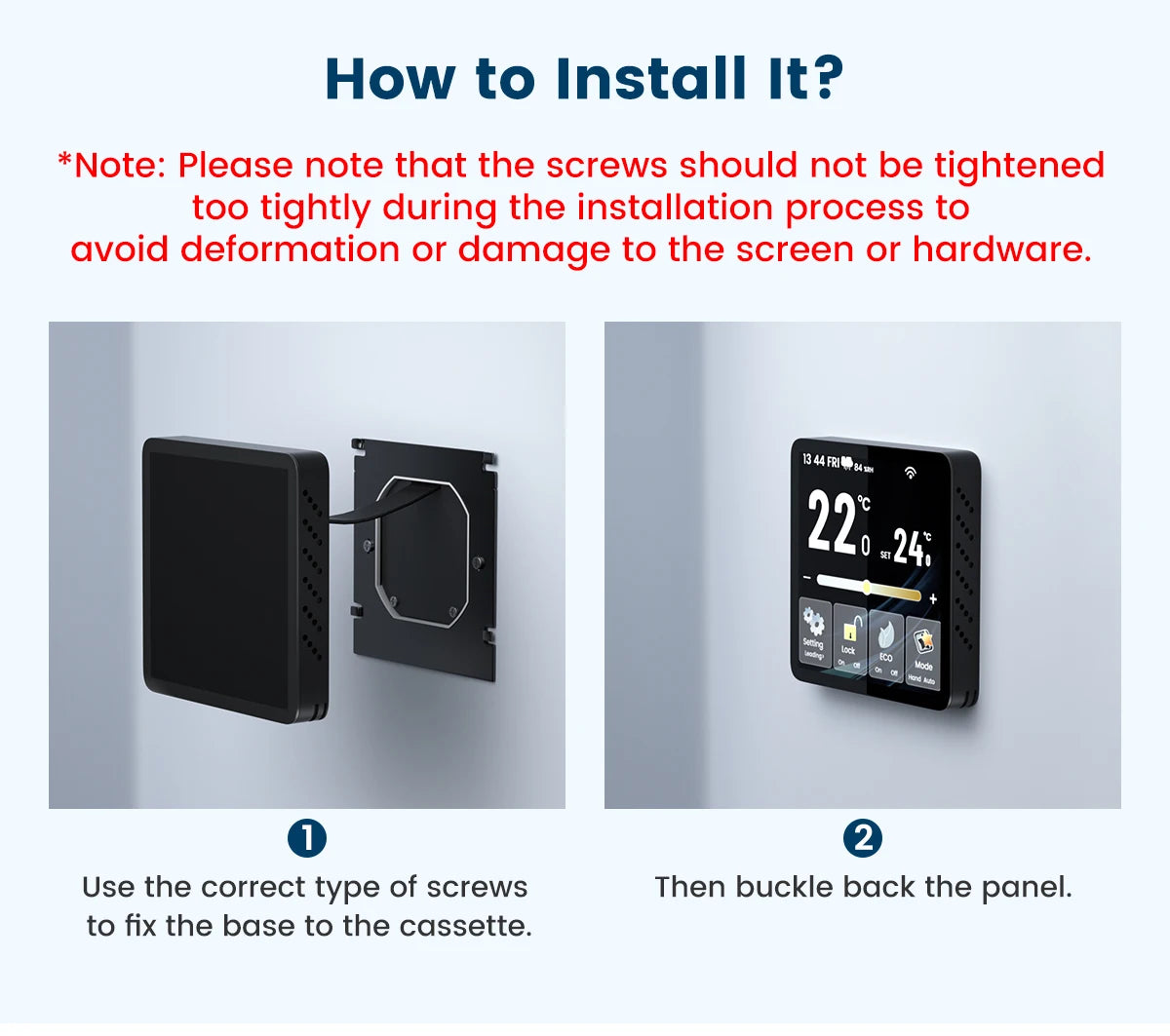 GIRIER Smart Thermostat WiFi Programmable Temperature Controller for Water/Gas Bolier Electric Heating System Works with Alexa