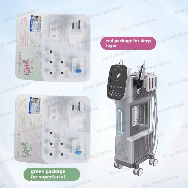 Mesotherapy Gun Replacement Heads with IC Sensor - 12 Pack Set Fascia Gun Tidesmit