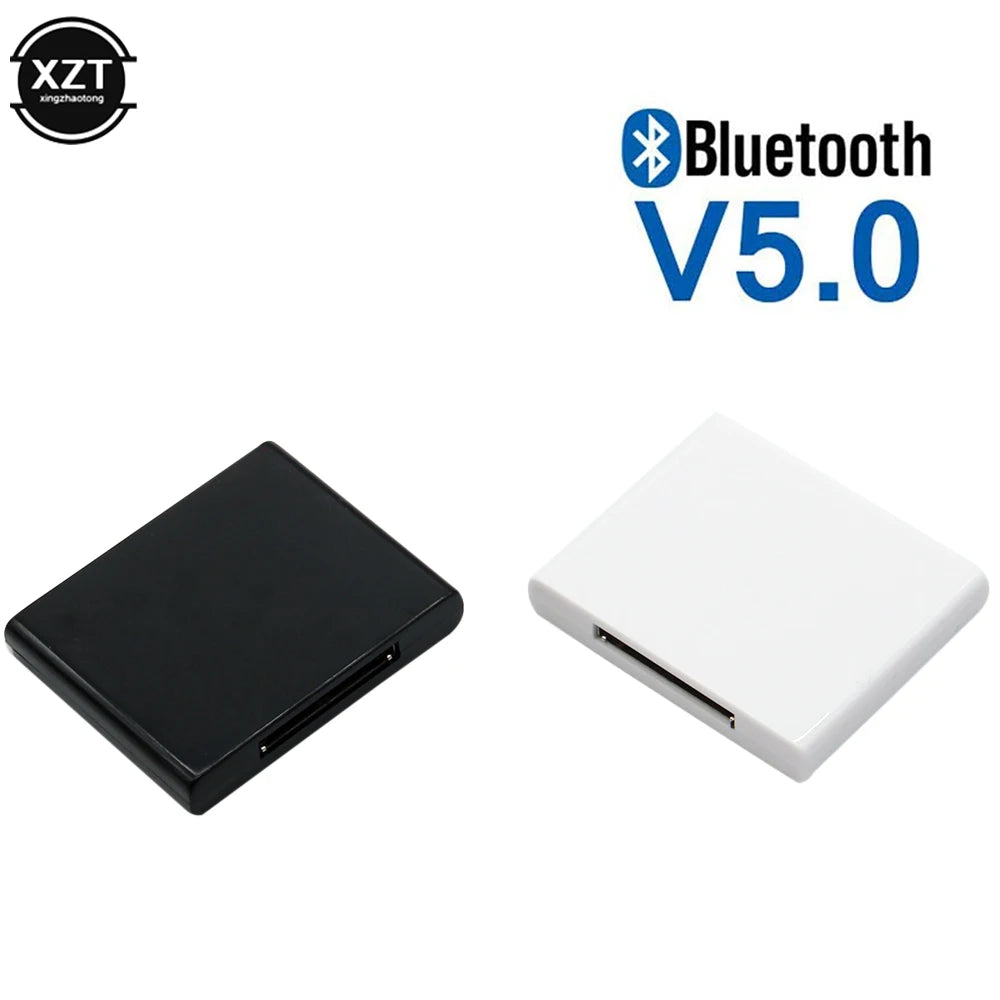 Bluetooth Music Receiver for Bose SoundDock 30-Pin Adapters - Black & White Tidesmit