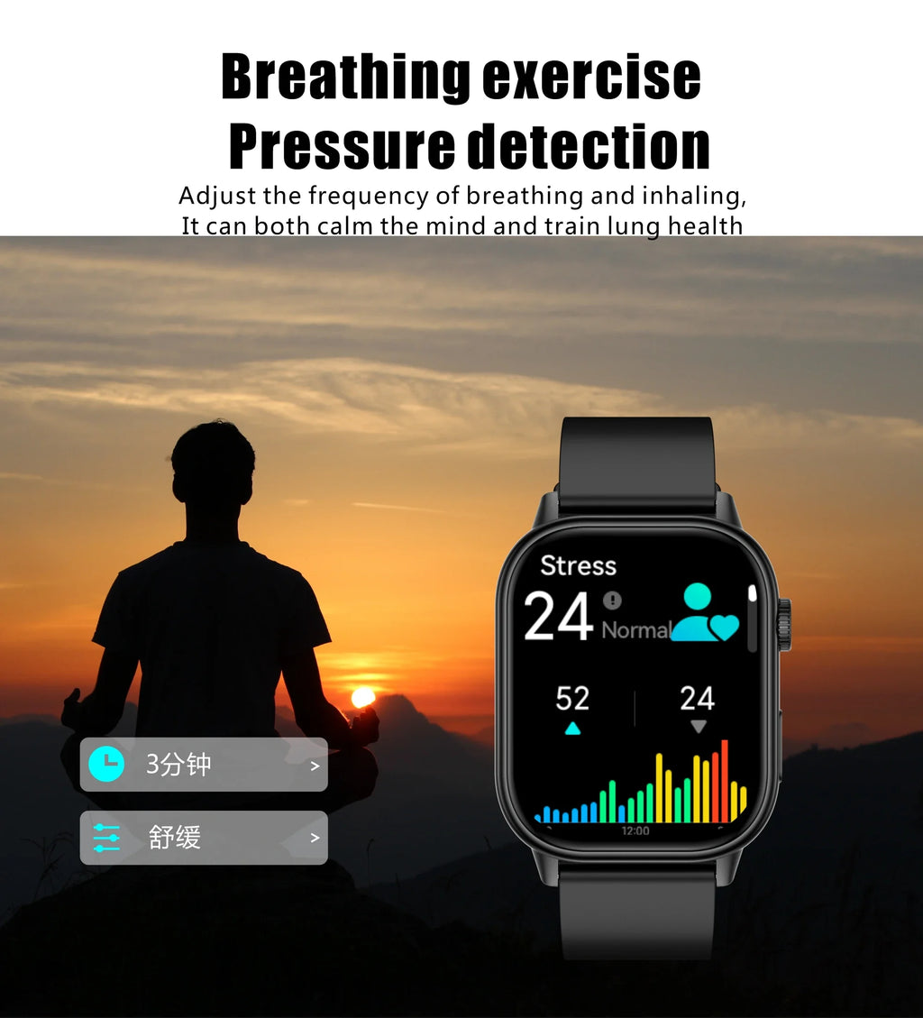 New Smartwatch Sports GPS tracker AMOLED Men Compass Military Outdoor Sports Bluetooth Call Watch 2.01 inch HD screen for Andrio