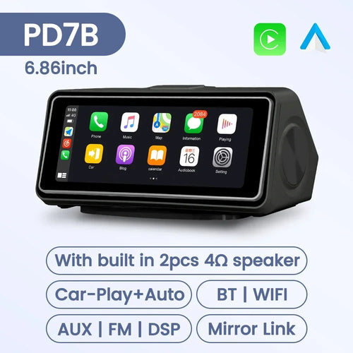 6.86-inch central control smart screen with landscape touchscreen and side speaker