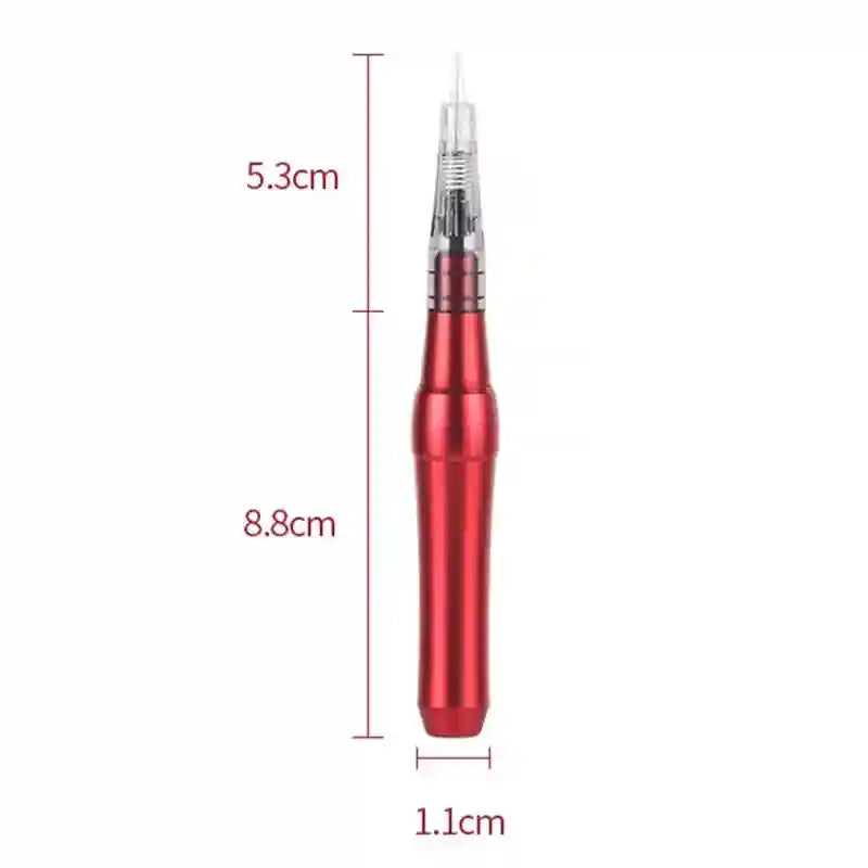 Permanent Makeup Machine: Precision Electric Microblading Pen - Black/Red Permanent Makeup Machines Tidesmit