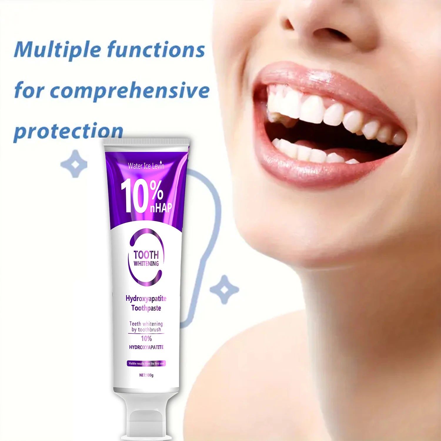 Tidesmit 10% Nanoh Hydrogen Oxide teeth whitening toothpaste for daily deep cleansing and confident breath