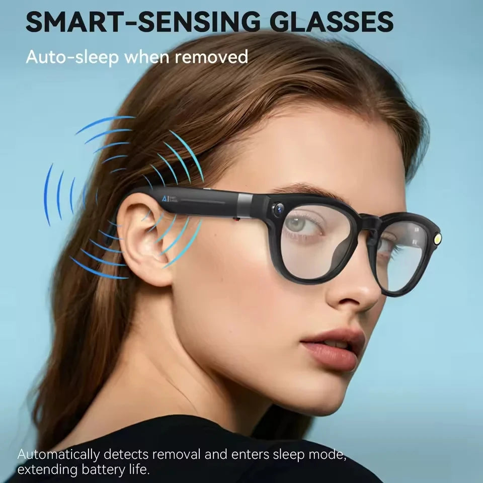 Tidesmit AI Smart Glasses: 8K Camera & Bluetooth Audio VR Headset Tidesmit
