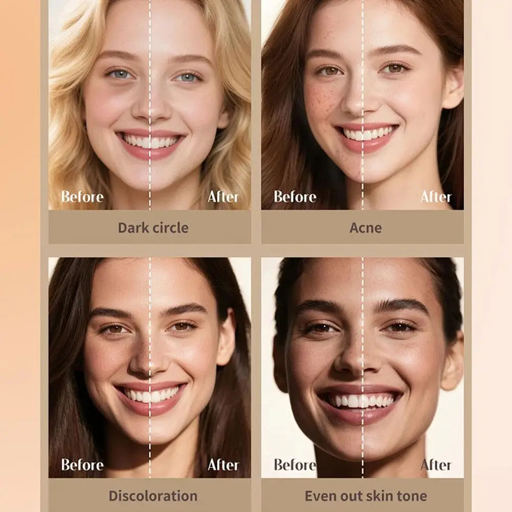 Tidesmit dual-ended matte foundation and concealer stick for full coverage face makeup