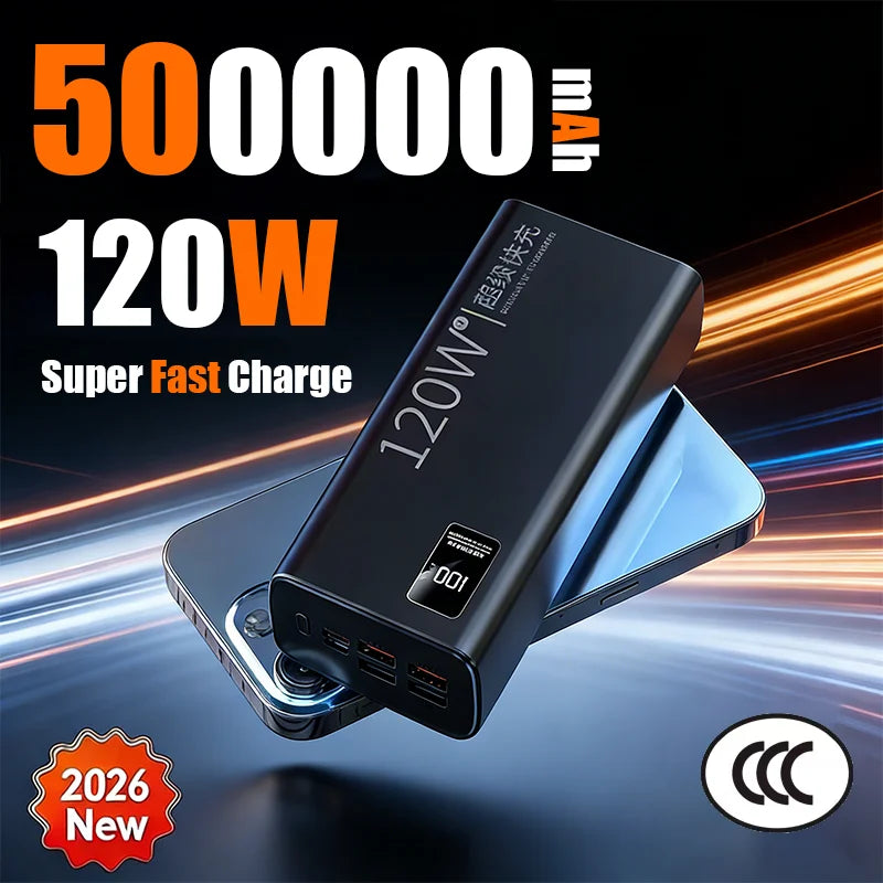 120W Fast Charging Power Bank 200000mAh | High Capacity Travel Battery Tidesmit