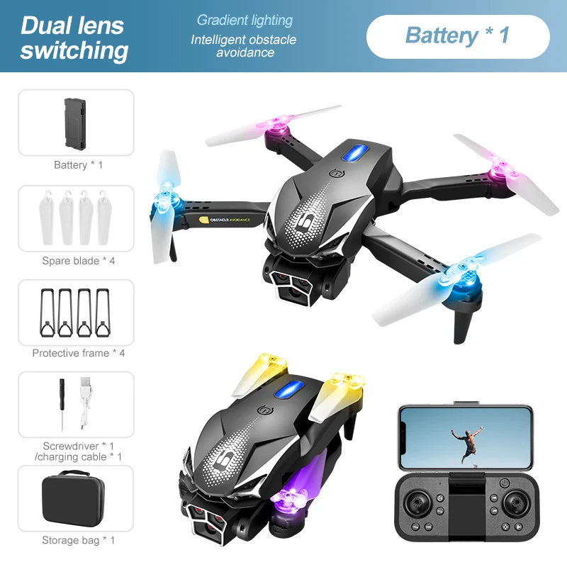 8K GPS Drone with Triple Camera - Obstacle Avoidance & Foldable Design LU600 Tidesmit