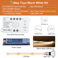 5-30 Steps New Tuya Wifi Staircase Light Kit Motion Sensor Wall Switch Remote APP Control Stair LED Strip Full Set STEP-E4