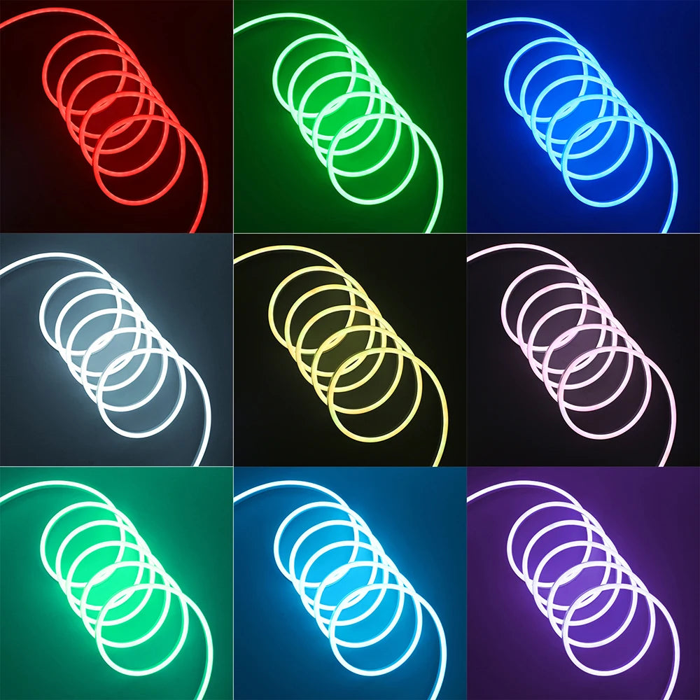Bluetooth RGB LED Neon Strip Light 5V 3AA Battery Box 17Key 24key 44key Remote Control 108Leds/M 1M 2M 3M Waterproof Home Decor