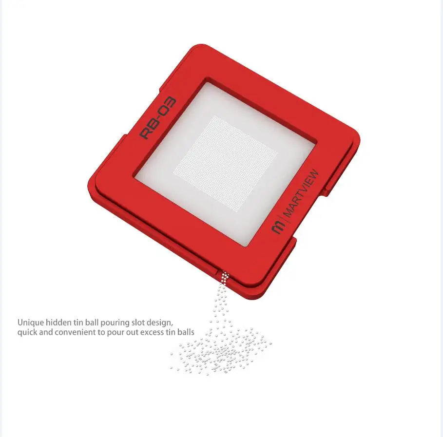 Martview RB03 RB-03 Fullset Multi-functions Automatic Positioning Universal BGA Reballing Station Holder Template - 97pcs Nets