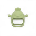 1Pcs Baby Teether Gloves Kids Cartoon Chick Shape Teether Toy Silicone Dental Care Gums Anti-eating Hand Molar Baby Accessorie