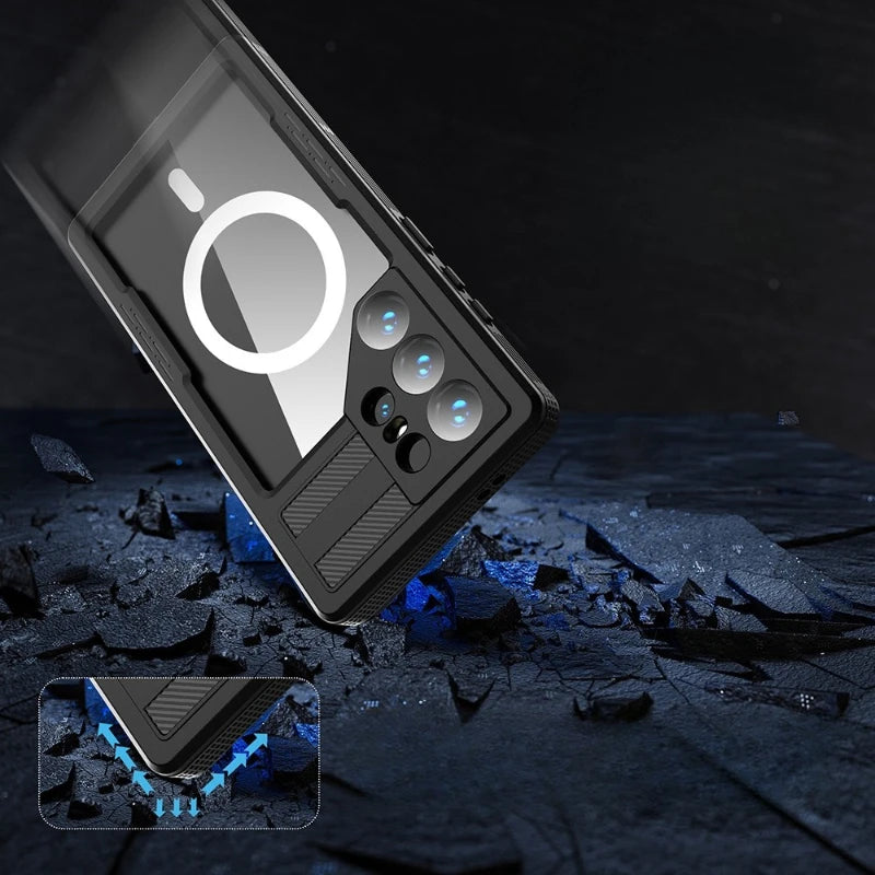 Samsung Galaxy S24 Ultra Waterproof Case - IP68 Military Grade Protection Tidesmit