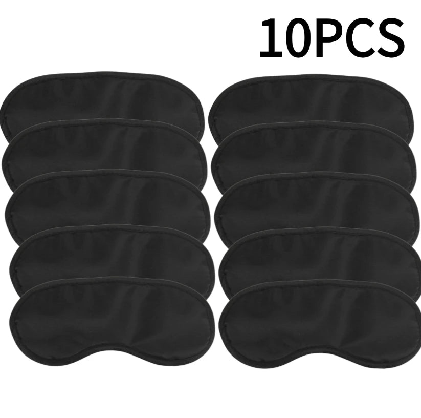 Imitated Silk Eye Patch Shading Sleep Eye Mask Eye Patch Lunch Break Sleep Eye Mask Travel Relax Eyeshade Cover 1/2/3/5/10pcs