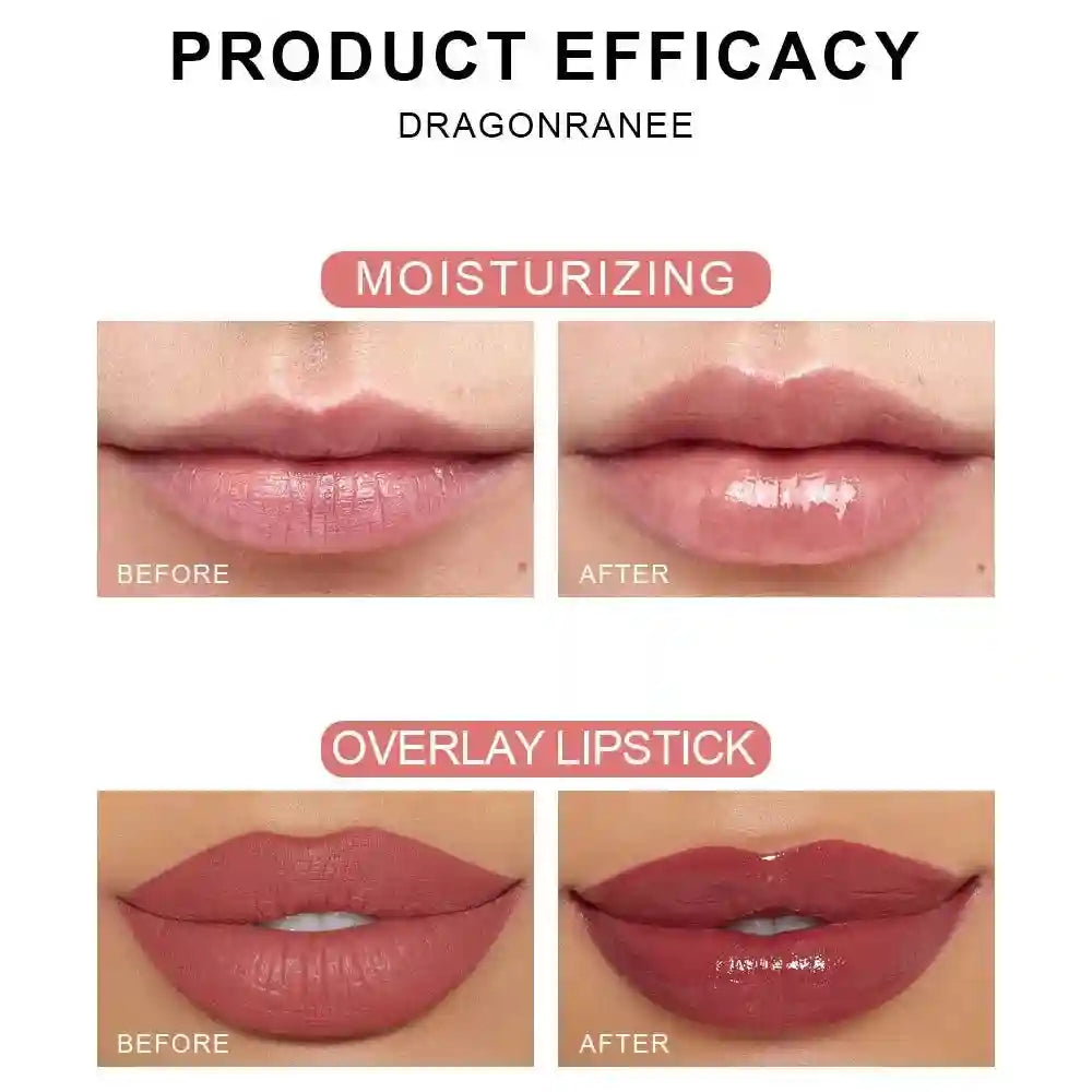 Strawberry Lip Gloss Set - 6 Pack Moisturizing Lip Treatment Oil Lip Care Tidesmit