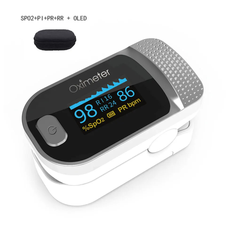 JianyouCare Finger Pulse Oled Oximeter Portable RR Blood Oxygen Saturation Meter Respiratory Rate Oximetro De Dedo Pulsioximetro